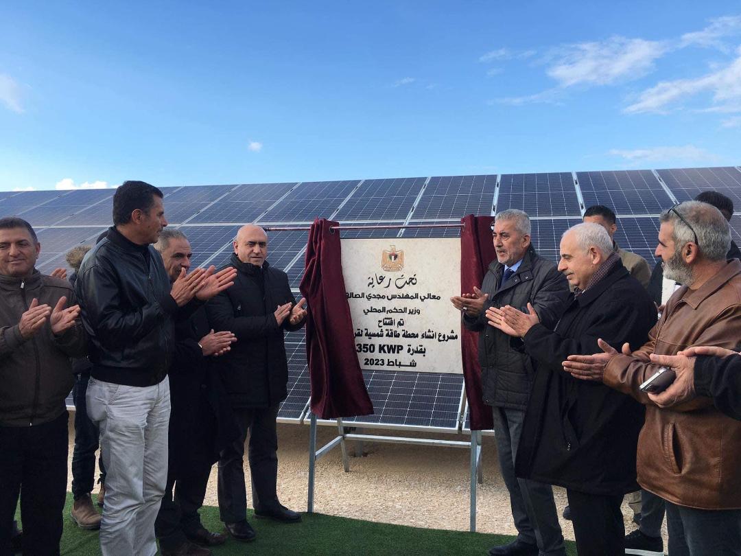 جانب من افتتاح مشاريع في محافظة جنين